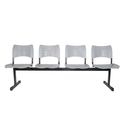 Ver imagem 1 de Longarina Turim 4 Lugares - Cinza