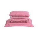 Ver imagem 1 de Cobre Leito Solteiro Urbany Bordado Hipercal 400 Fios 4 Peças - Rose