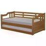 Sofa Cama Solteiro Com Cama Auxiliar Madeira Imbuia - 4