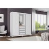 Guarda Roupa Fortaleza II com 2 Portas de Correr e 4 Gavetas Bartira - 3