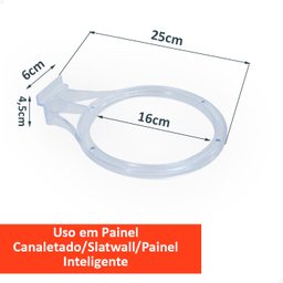 Kit 5 Suporte Expositor de Bola Para Painel Canaletado - 3