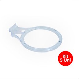 Kit 5 Suporte Expositor de Bola Para Painel Canaletado - 1