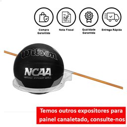 Kit 5 Suporte Expositor de Bola Para Painel Canaletado - 2