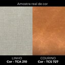 Ver imagem 4 de Poltrona Decorativa Aura Pes Madeira Linho e Courino Tca 210 Tcs 727 Moll