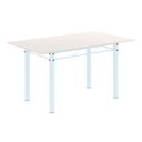Ver imagem 4 de Conjunto de Mesa Tubular com 6 Cadeiras Lara Branco/Preto