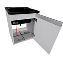 Ver imagem 6 de Tanque Lavanderia 26l Gabinete Mdf Suspenso Suporte Torneira de Bancada