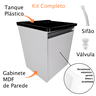 Tanque Lavanderia 26l Gabinete Mdf Suspenso Suporte Torneira de Bancada - 5