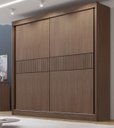Ver imagem 1 de Guarda Roupa Cancun 2 Portas 100%mdf Ripado - Ddoro Móveis