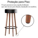 Ver mais imagens de Banqueta Alta Madeira Cozinha/balcão Floyd-kit 3 Unidades - Preto - 60