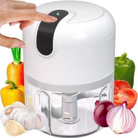 Mini Processador Alimentos Elétrico S/fio 250ml - Sortidos