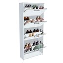 Ver imagem 4 de Sapateira / Multiuso Ca 4 Portas Compacta Cor Branco Ja