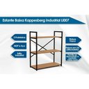 Ver imagem 4 de Estante P-sala Industrial Baixa Li007 C- 3 Prateleiras 72x85cm Freijo-preto - Kappesberg