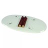 Mesa de centro oval para sala 90x60 cm pés palitos cores - Preto - 2
