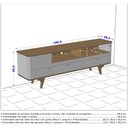 Ver imagem 4 de Rack Atenas Off White Cinamomo 2076626 Sala de Estar Bechara
