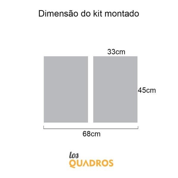 Conjunto 2 Quadros Decorativos Ela é Minha Menina Los Quadros - 3