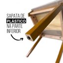 Ver imagem 6 de Kit 6 Cadeiras 100% Madeira Maciça Encosto e Assento Estofado Miami Marrom/Cerejeira/Grafite
