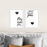 Conjunto 2 Quadros Decorativos Por Onde For Los Quadros - 2