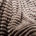 Ver imagem 3 de Coordenado Cobre Leito e Cobertor Fluflu Queen Ultrasoft Alto Relevo Dupla Face - Mocassim