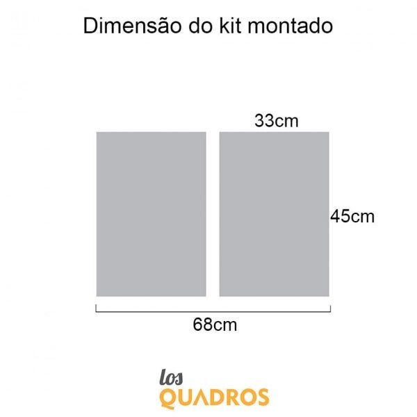 Conjunto 2 Quadros Decorativos Por Onde For Los Quadros - 3