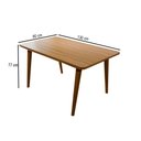 Ver imagem 4 de Mesa de Jantar 4 Lugares Adele Cinamomo/Off White - Panorama Móveis