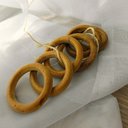 Ver imagem 3 de Kit Anel Porta Guardanapo Bambu Natural 6 Peças