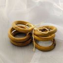 Ver imagem 4 de Kit Anel Porta Guardanapo Bambu Natural 6 Peças