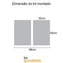 Ver imagem 3 de Conjunto 2 Quadros Decorativos Mandala e Frases Los Quadros