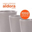 Ver imagem 2 de Jogo Vasos 3 Tamanhos Aldora Pedra Terrano