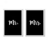 Conjunto 2 Quadros Decorativos Mr. e Mrs. Los Quadros - 1