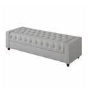 Ver imagem 5 de Puff Baú Calçadeira 160cm Heste Courino Cinza - Sallar Home