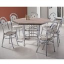 Ver imagem 1 de Conjunto de Mesa e 6 Cadeiras Suíça Móveis Brastubo