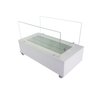 Lareira Ecológica 60 Cm Inox Etanol Álcool Rodízios Vidros Aquecedor Branca Branco - 4