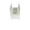 Ver imagem 1 de Lareira Ecológica 60 Cm Inox Etanol Álcool Rodízios Vidros Aquecedor Branca Branco