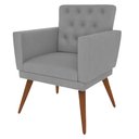 Ver imagem 4 de Kit 3 Poltronas Nina com Capitone - Cinza