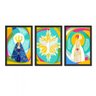 Conjunto 3 Quadros Decorativos Santos Religiosos Los Quadros - 1