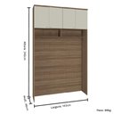 Ver imagem 3 de Guarda Roupa Modulado Ponte 04 Portas 245cm Altura Setiba