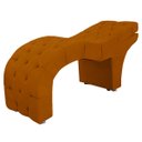 Ver imagem 3 de Maca Reclinável com Capitonê Veludo: Terracota