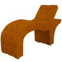 Ver imagem 1 de Maca Reclinável com Capitonê Veludo: Terracota