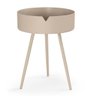 Mesa Lateral/Apoio Redonda Multifuncional Mônaco - Nude - 3
