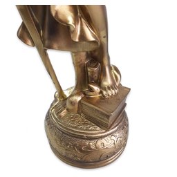 Estátua Dama da Justiça Têmis Deusa 55cm Símbolo do Direito - 6