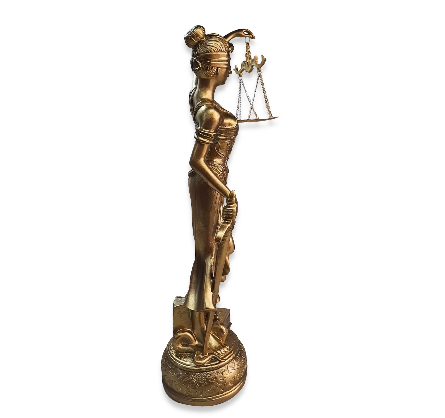 Estátua Dama da Justiça Têmis Deusa 55cm Símbolo do Direito - 3