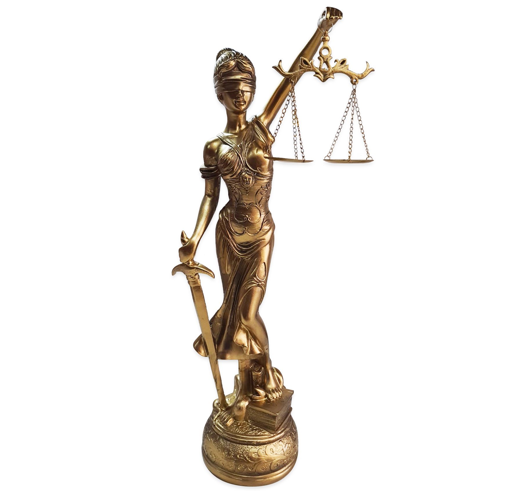 Estátua Dama da Justiça Têmis Deusa 55cm Símbolo do Direito - 1
