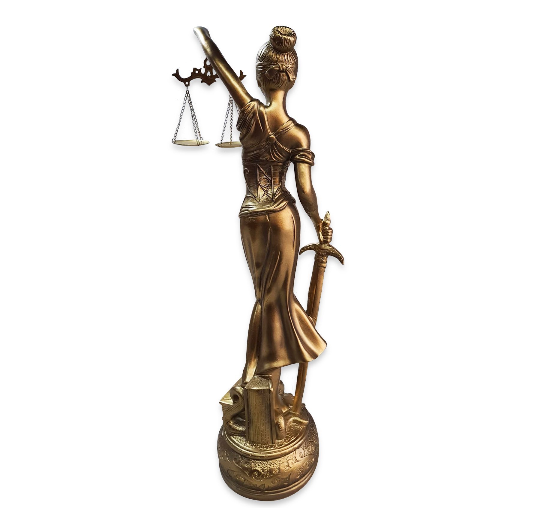 Estátua Dama da Justiça Têmis Deusa 55cm Símbolo do Direito - 4