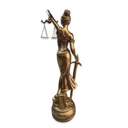 Estátua Dama da Justiça Têmis Deusa 55cm Símbolo do Direito - 4