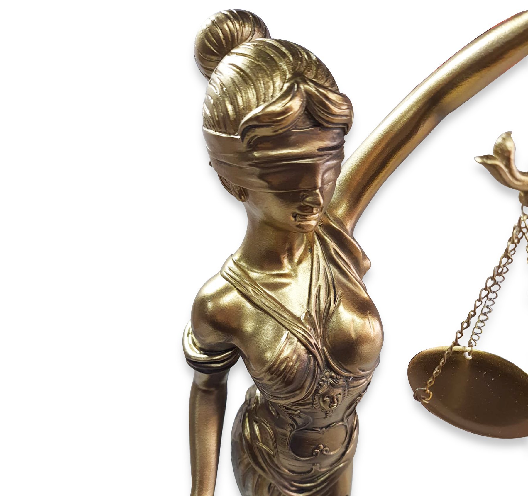 Estátua Dama da Justiça Têmis Deusa 55cm Símbolo do Direito - 2