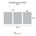 Ver imagem 3 de Conjunto 3 Quadros Decorativos Obrigado Deus Gratidão Los Quadros