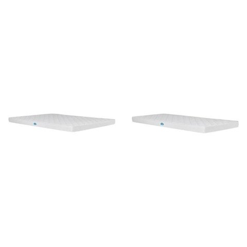 Conjunto com 2 Colchões D33/D23, 1 Casal e 1 Solteiro Auxiliar Nuvem Casatema MadeiraOriginals Branco