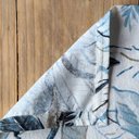 Ver imagem 1 de Kit Jogo Americano 6 Lugares Mesa Posta Cor Floral a 45x36cm:floral Azul com Preto