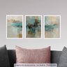 Conjunto 3 Quadros Decorativos Mosaico Abstrato Los Quadros - 2