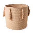 Ver imagem 1 de Cesto Decorativo em Algodão Bege 35cm 16922G Mart